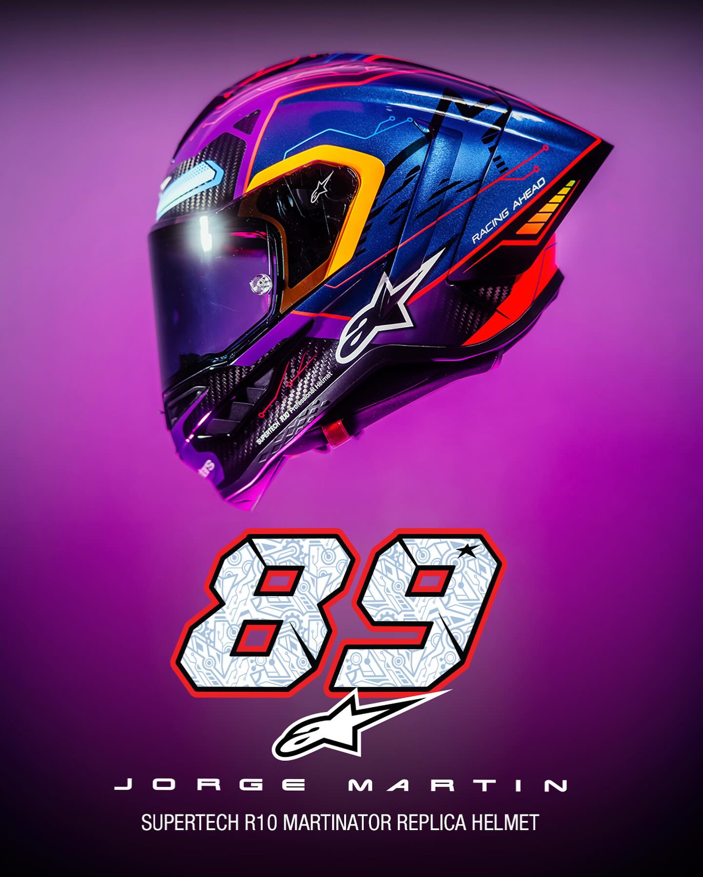 This Limited Edition @89jorgemartin Supertech R10 helmet embodies