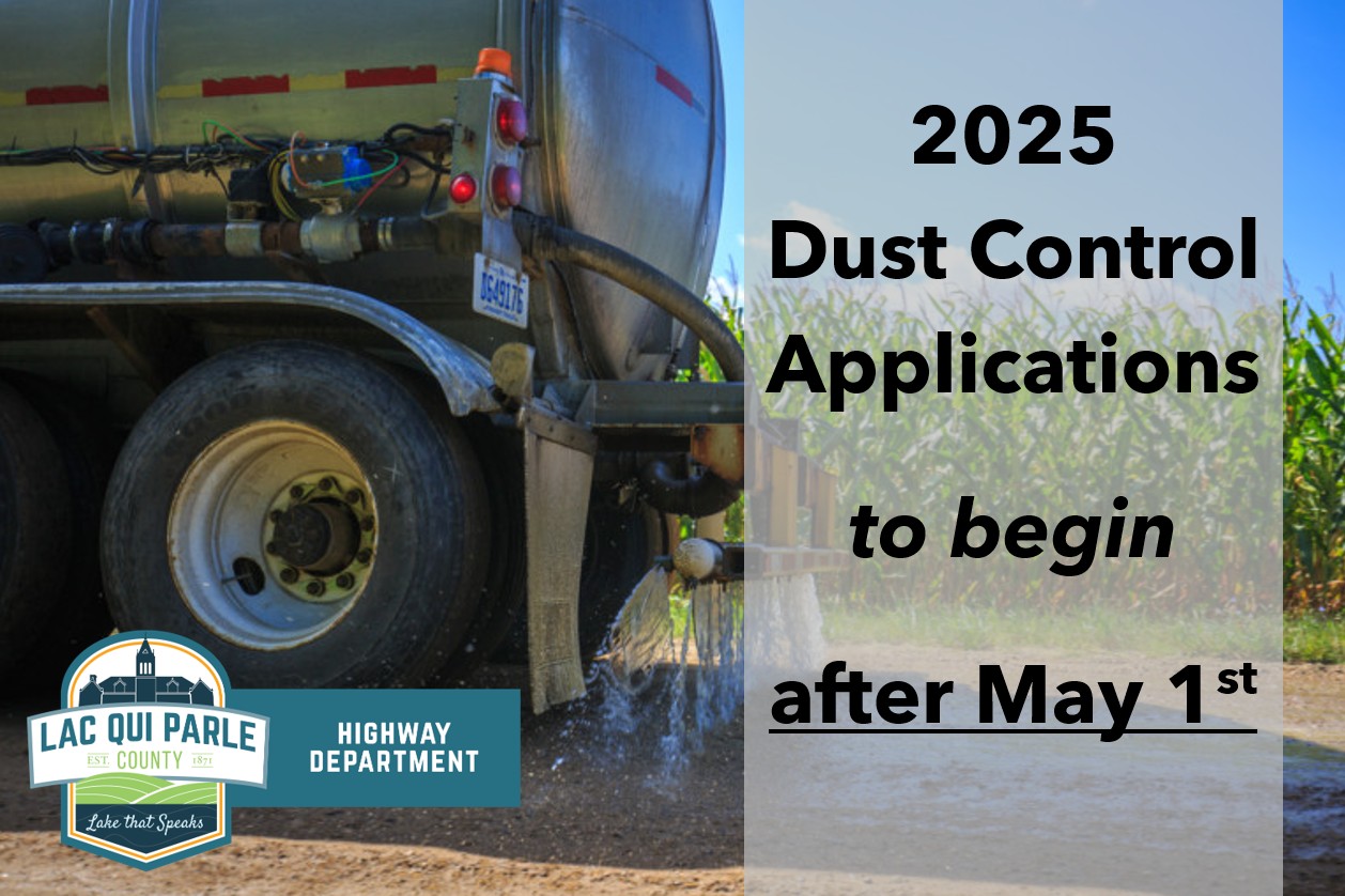 Dust control applications... - Lac qui Parle County, MN | Facebook