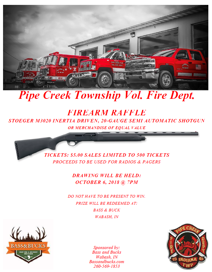 We have one week from today until our tenderloin dinner & Fire arm ...