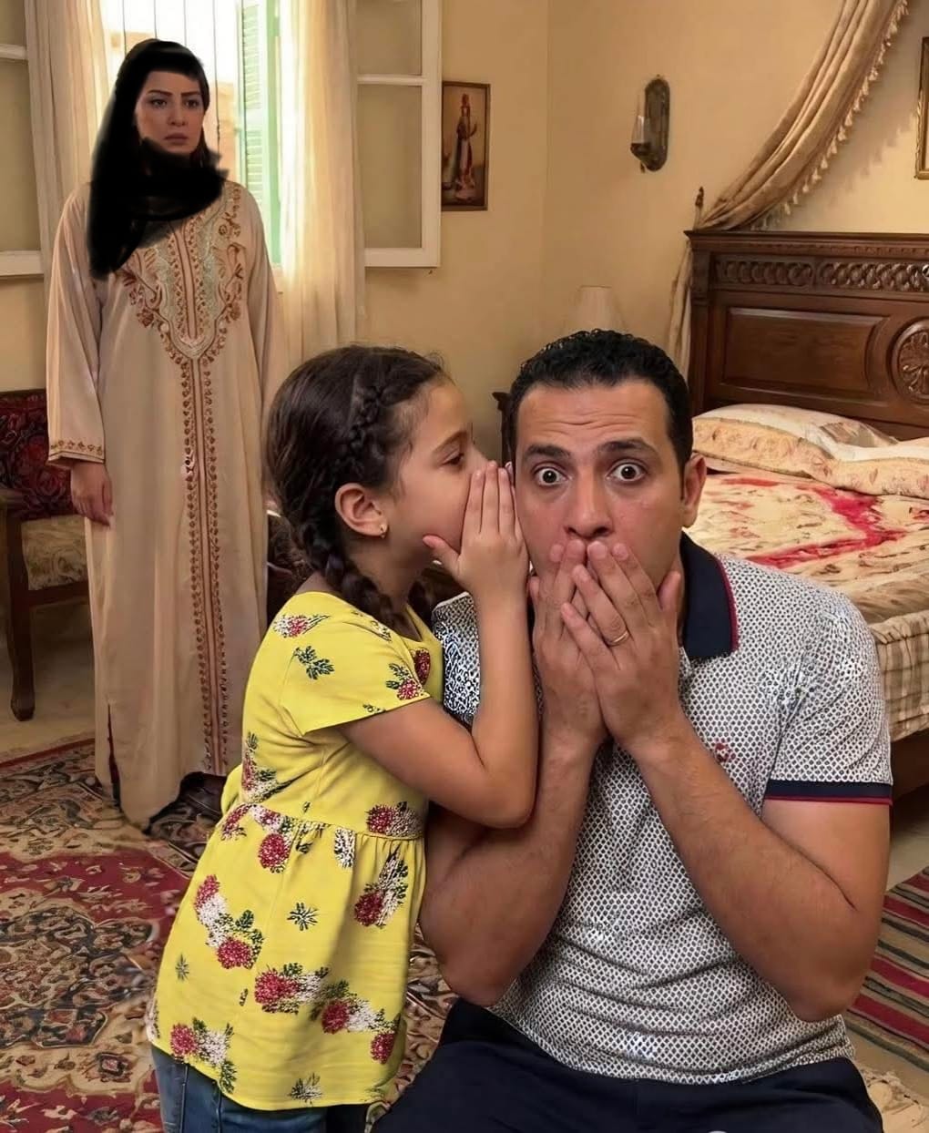 ازواج - بابا انا شفتك خارج من اوضة ماما امبارح بالليل ،وماما كانت ...