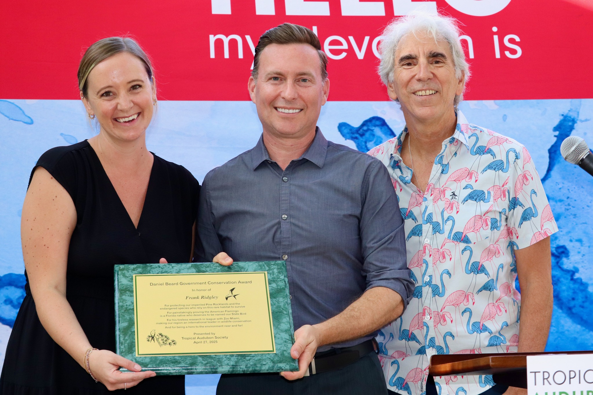 Tropical - Frank Ridgley (center) received the Daniel Beard Citizen ...