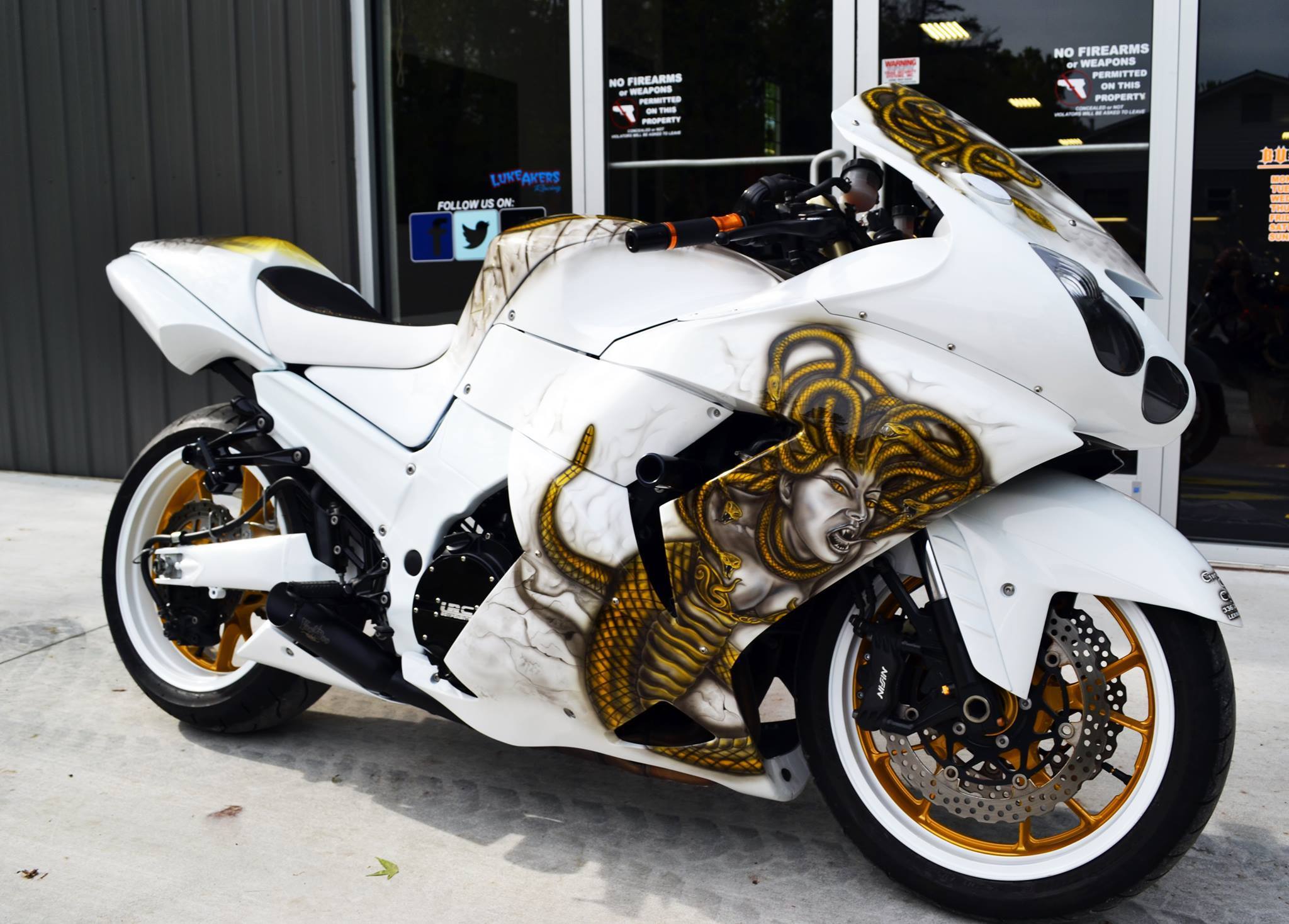 garwoodcustomcycles @kawasakiusa ZX-14 featuring our signature
