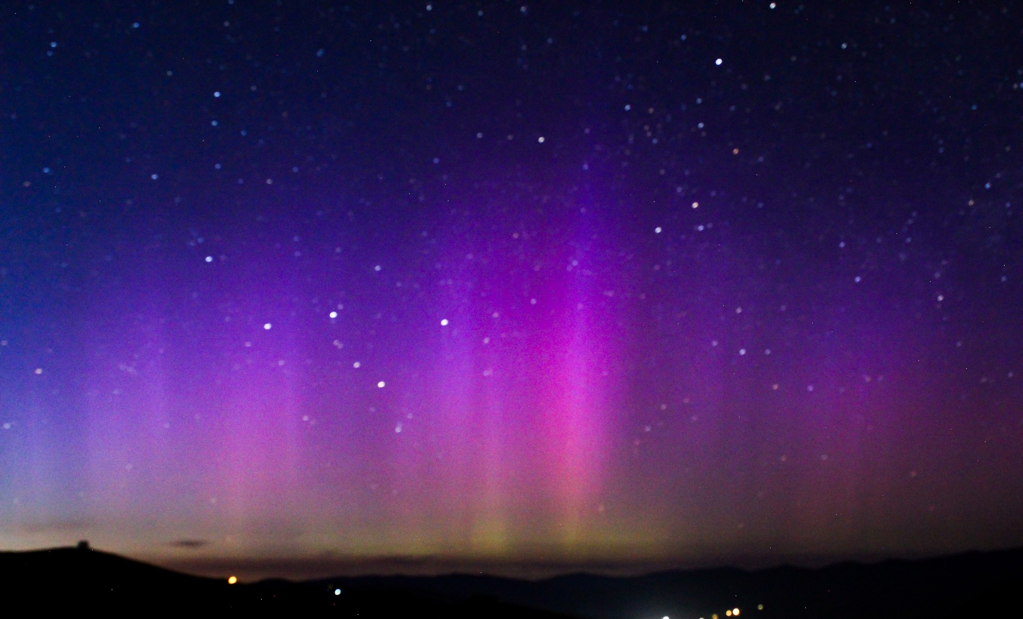 Aurora sighting south of Salmon, Idaho