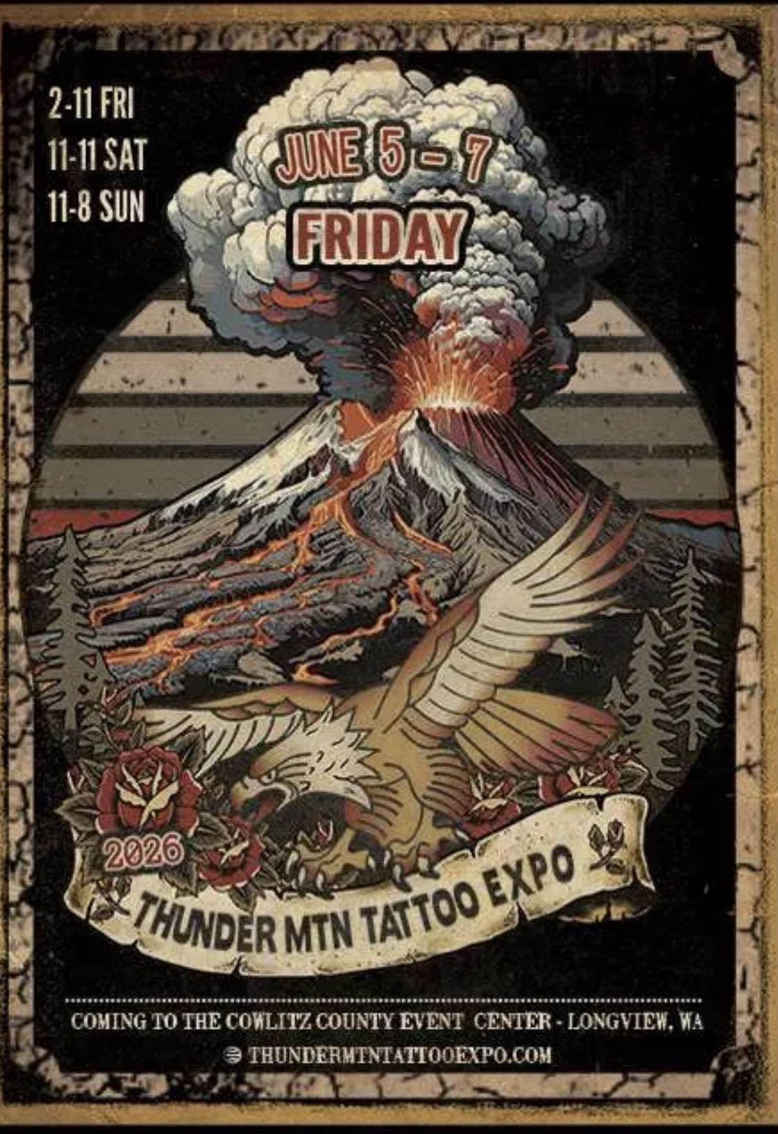 Cosmic Tattoo at Thunder Mtn Tattoo Expo in Longview, WA