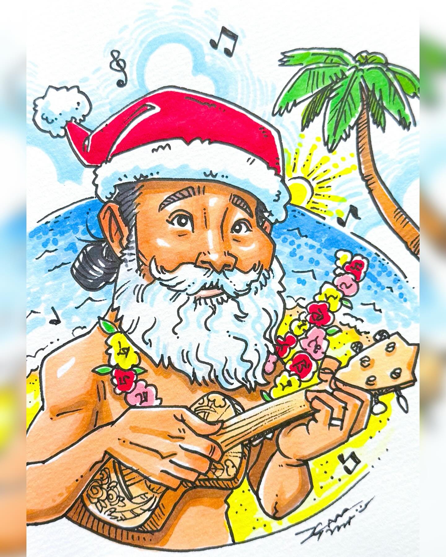 似顔絵ショップ - 平井大サンタ🎅🏝️🌺☀️🎶 @hirai_dai_official