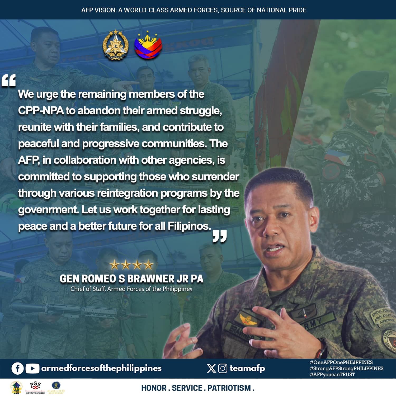 Philippine - Armed Forces of the Philippines Chief of Staff General ...