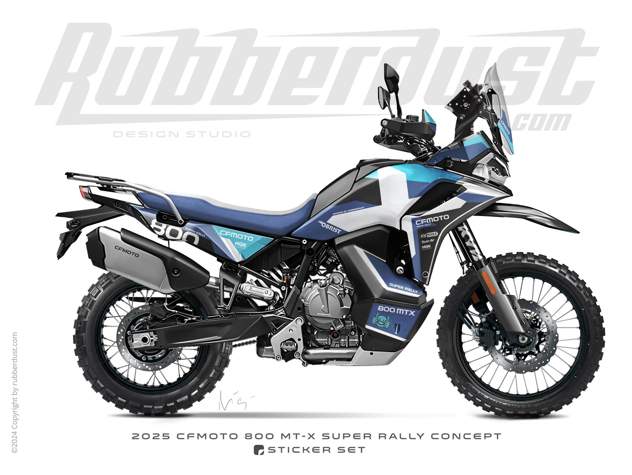 Kit Autocollants Graphiques CFMOTO 800MT 2022-2025 - Design 1, Vinyle Personnalisable
