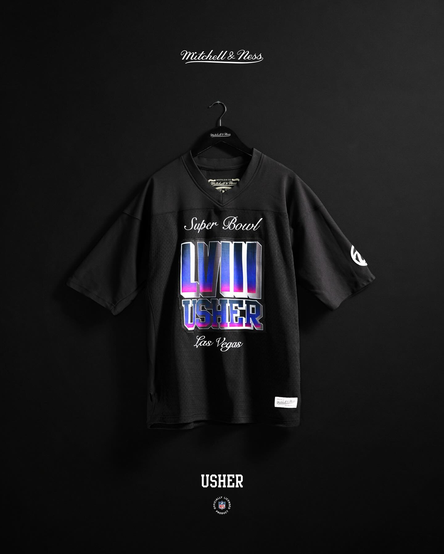 Usher x @MitchellandNess x @NFL for Super Bowl LVIII. Dropping 2 