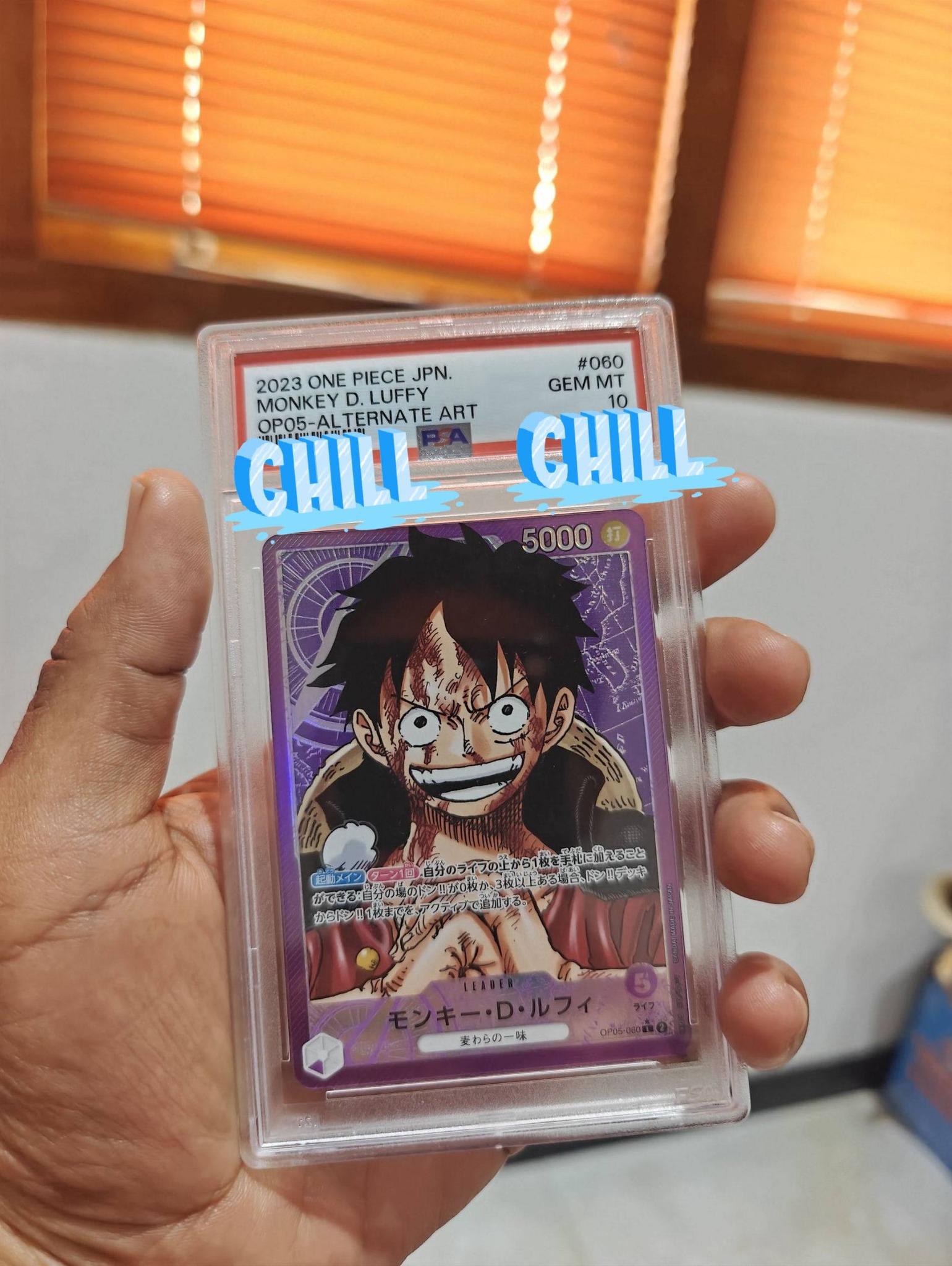 One Piece TCG OP05 Monkey Luffy card for sale in Surabaya