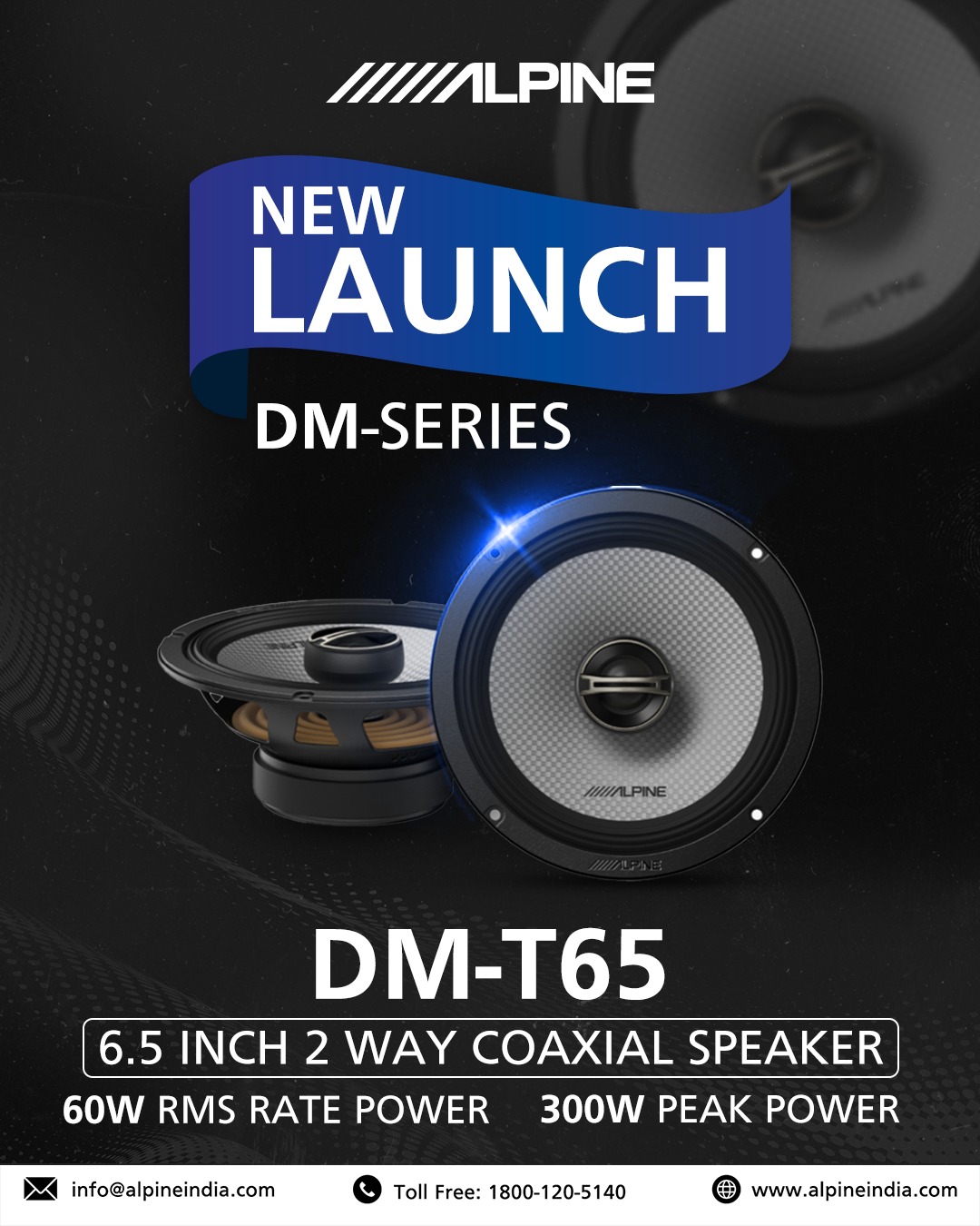 Alpine - 🚀 Introducing the all-new Alpine DM-T65 Speaker! Experience ...