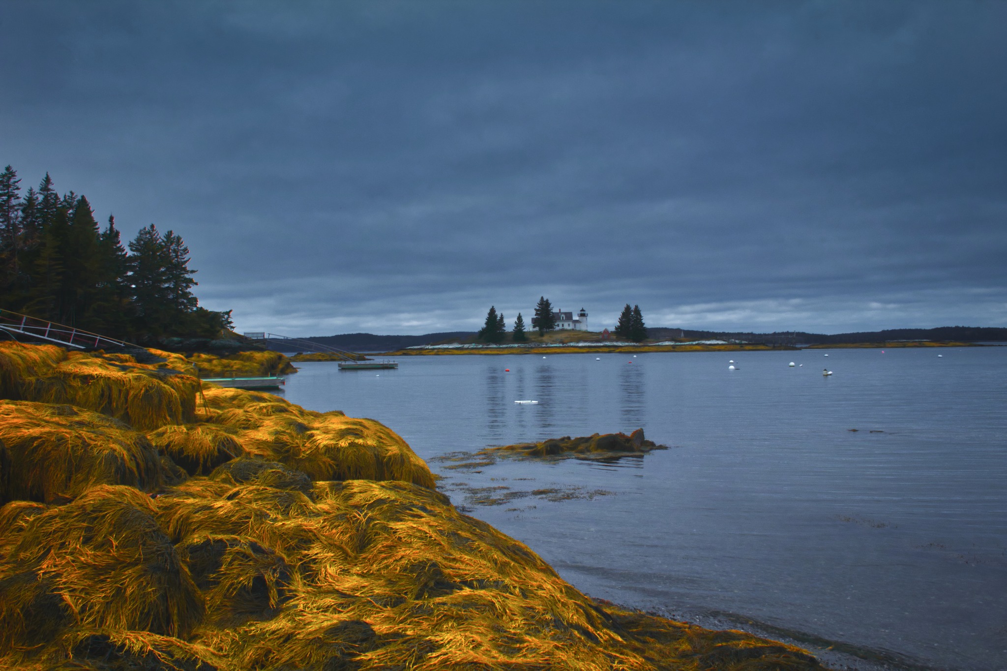 Lighthouses of North America | Pumpkin Island Lighthouse, marking the ...