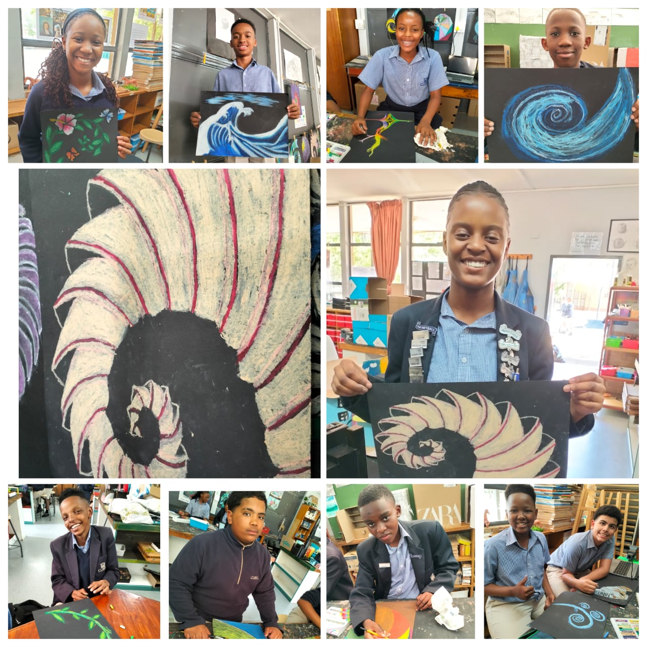 Grade 7 Art The grade 7s made use of... - Curro Klerksdorp | Facebook