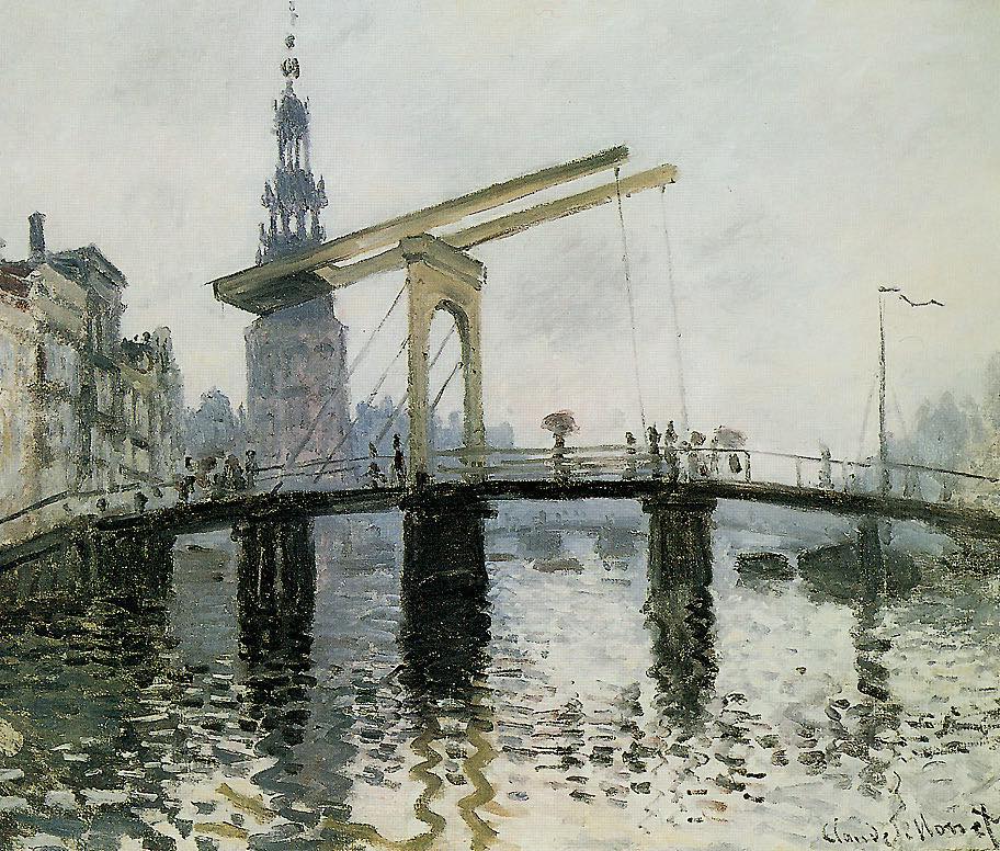 Claude Monet's The Bridge, Amsterdam painting