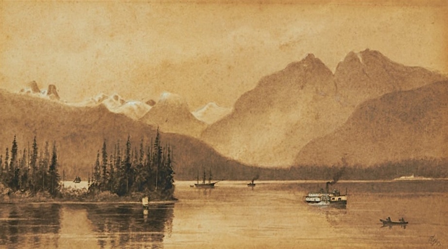 Much - Edward Roper, “Looking across Burrard Inlet from the Verandah of ...