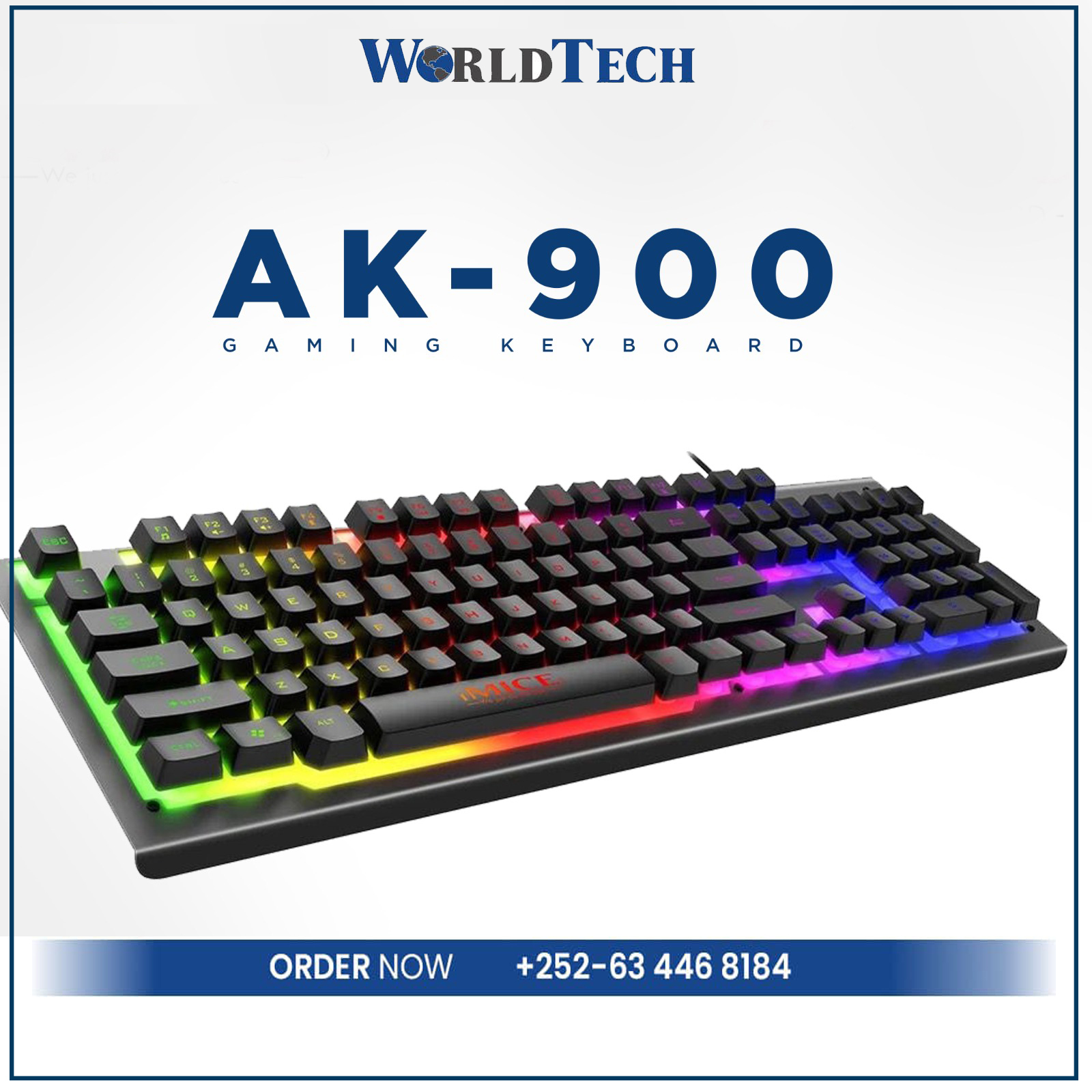 iMICE AK-900 Wired USB Luminescent Gaming Keyboard