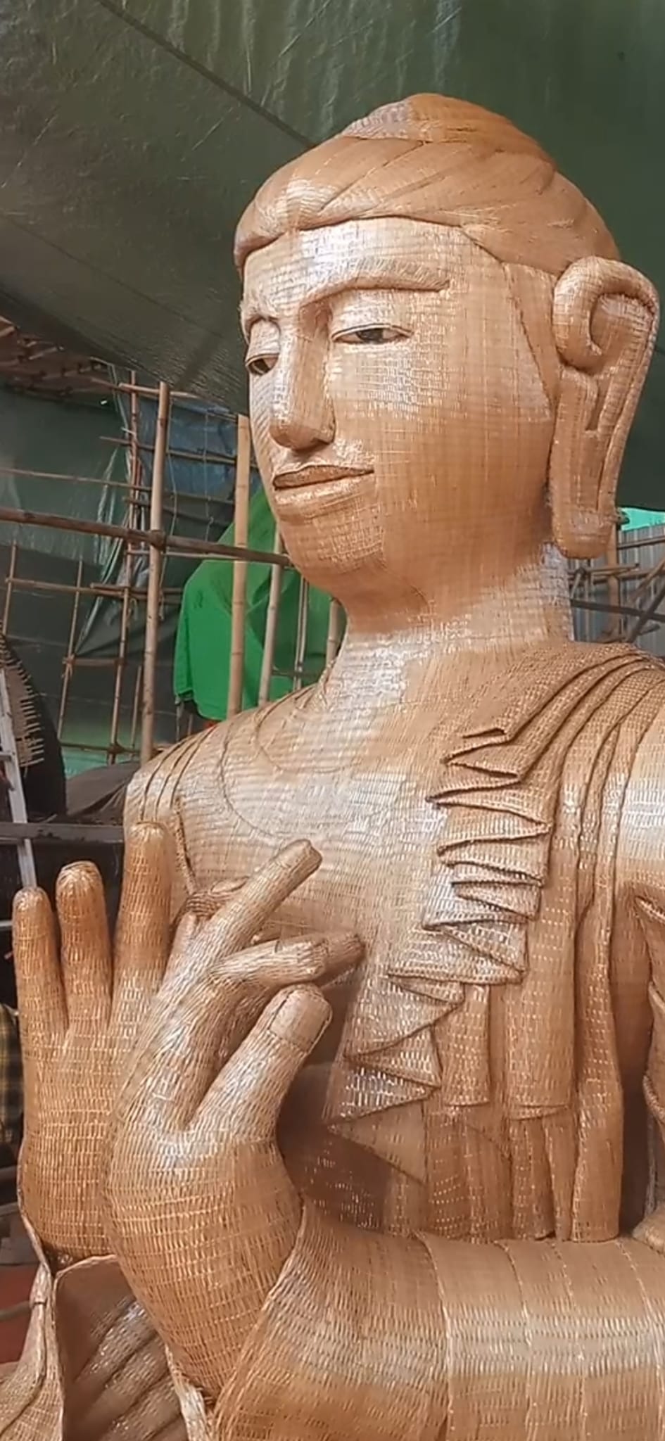 Bamboo Buddha image in Mandalay Division