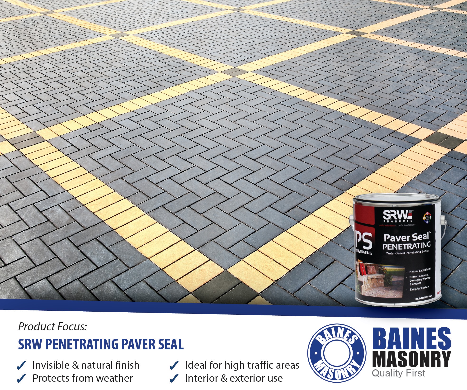 Baines Masonry - Our SRW Penetrating Paver Seal not only...