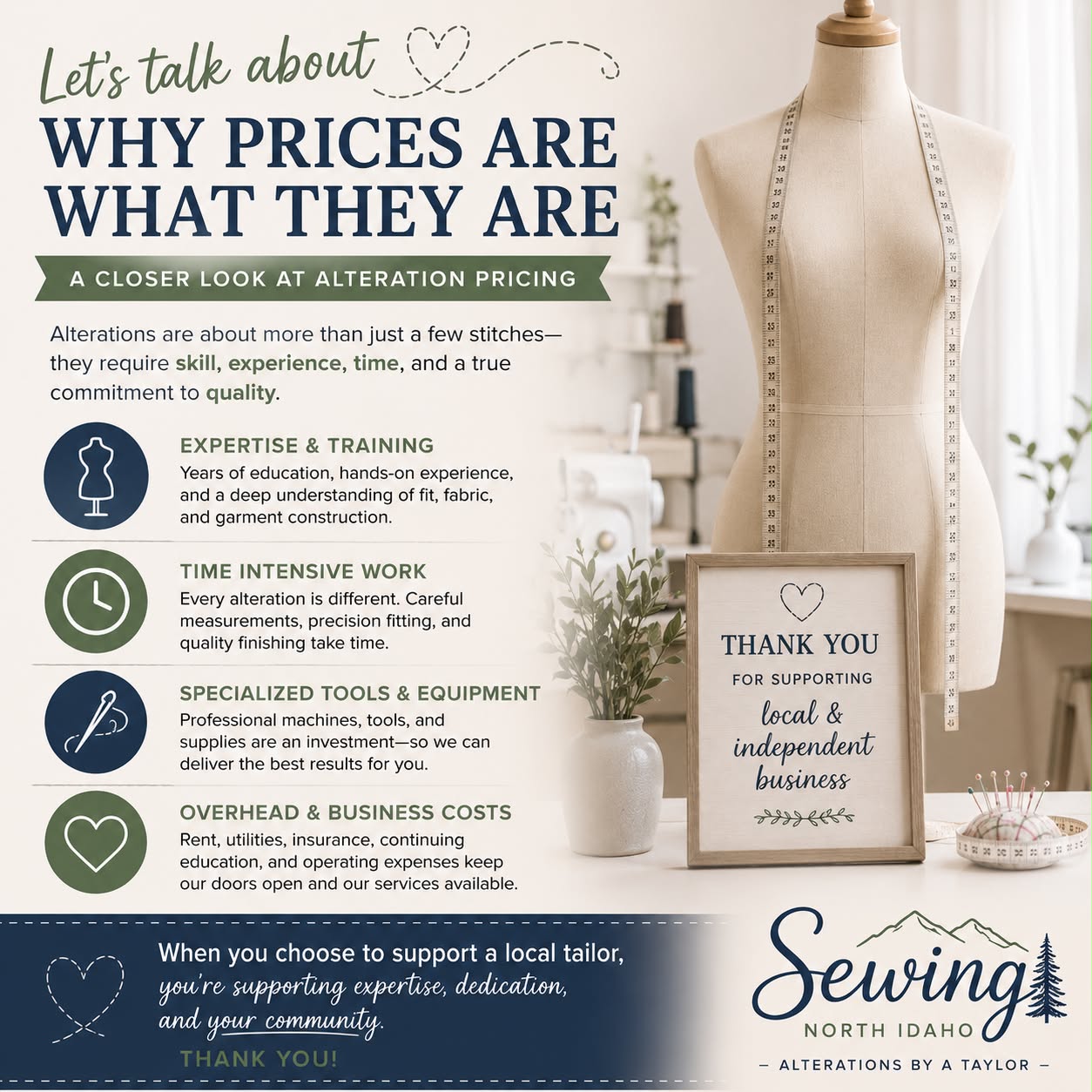 Why custom alterations cost more than mass-produced garments