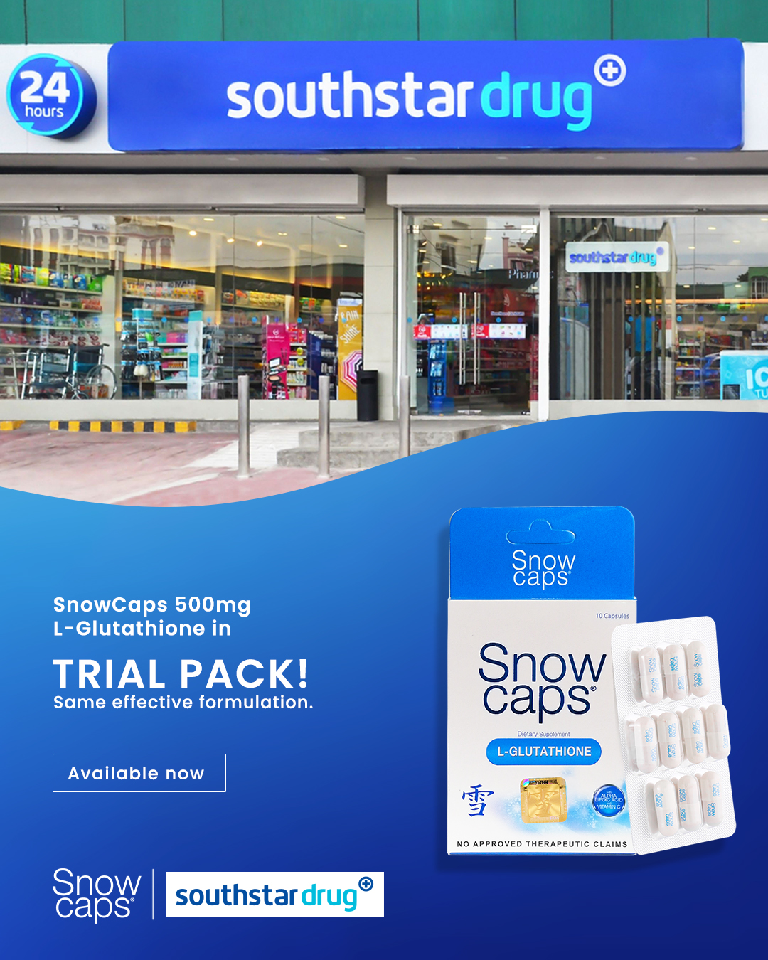 snow caps glutathione price philippines SNOW, Premium L-Glutathione 500mg with Free Snow Whitening Serum Save 485 snow caps glutathione review before