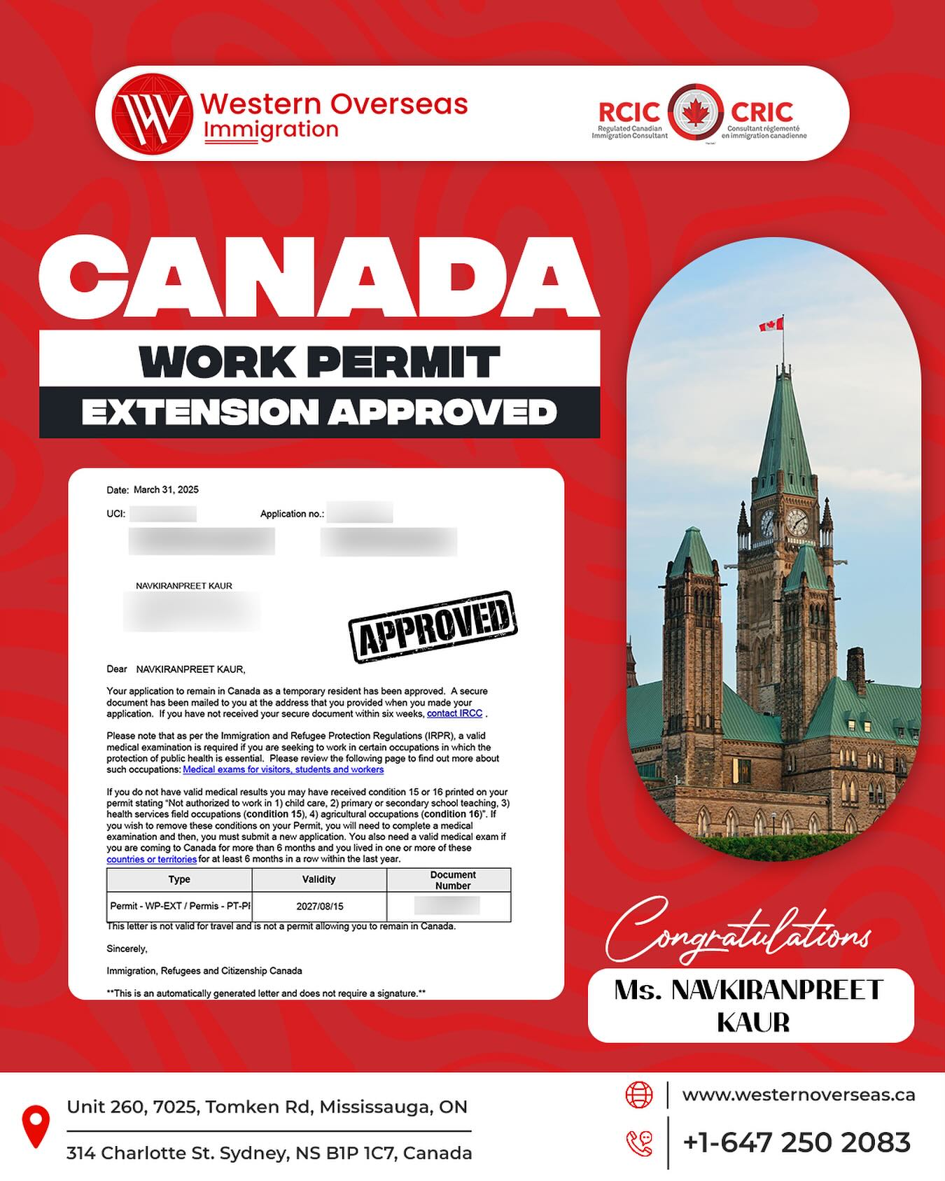 Western Overseas Immigration Canada | Mississauga ON