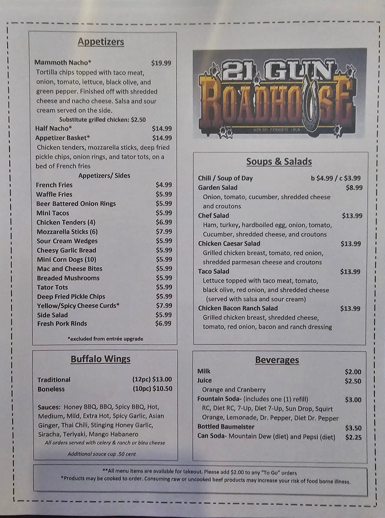 21 Gun Roadhouse | De Pere WI