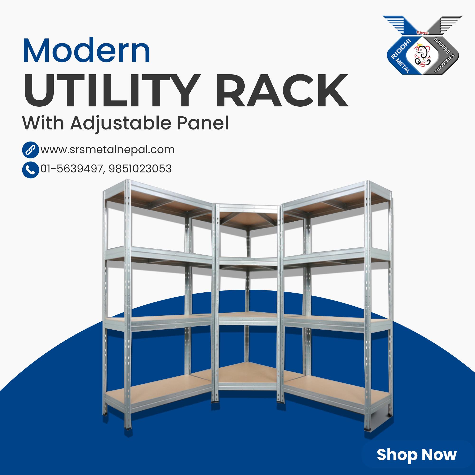 Shree - MODERN UTILITY RACK WITH ADJUSTABLE PANEL We do design modern ...