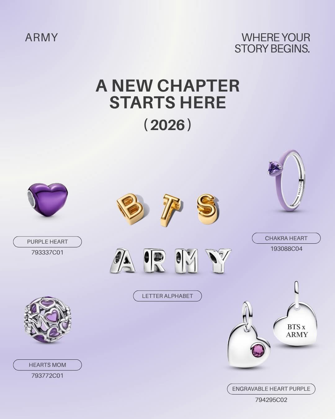 BTS x Army Pandora collection available
