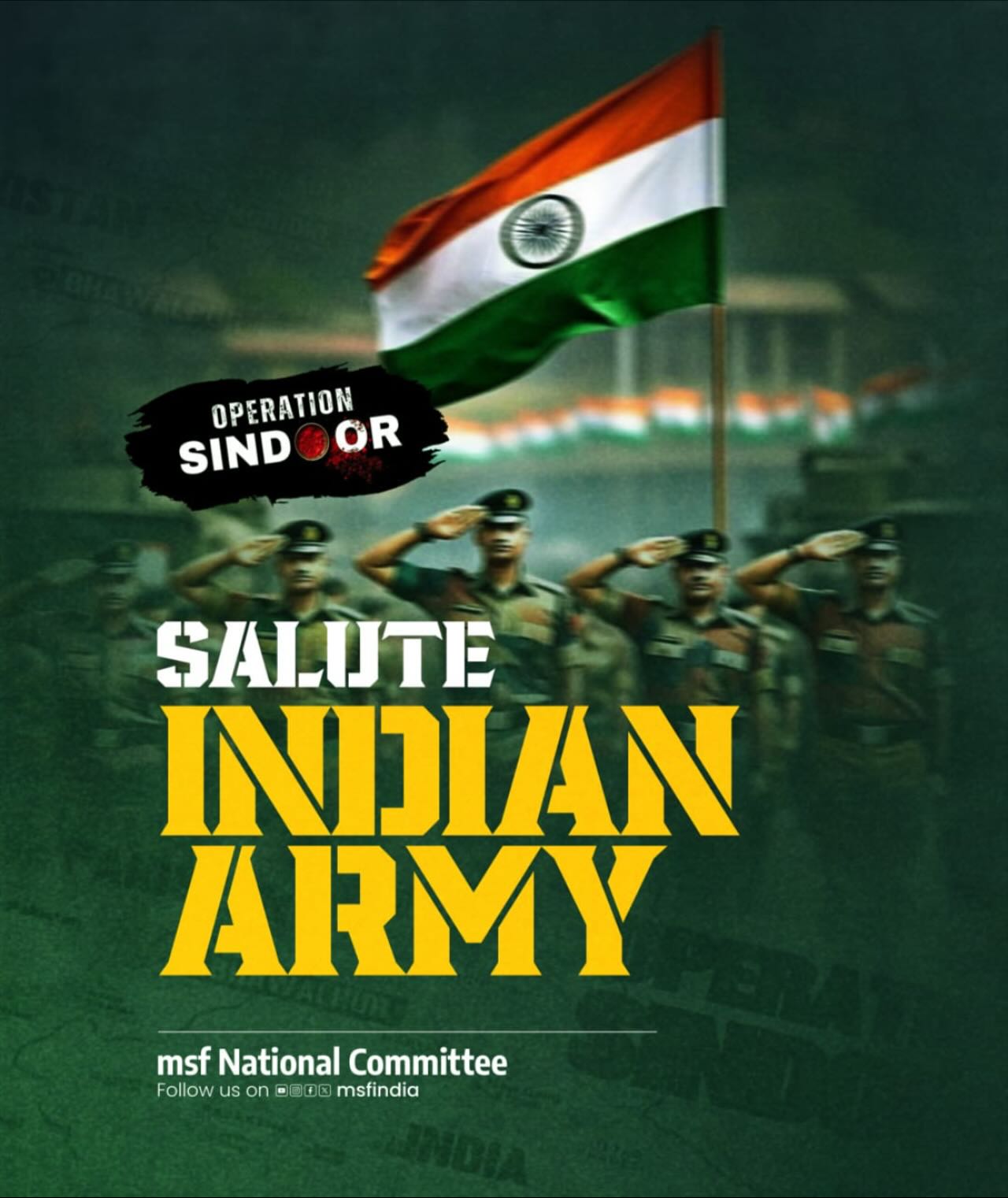 msf India - Operation Sindoor #Salute Indian Army | Facebook