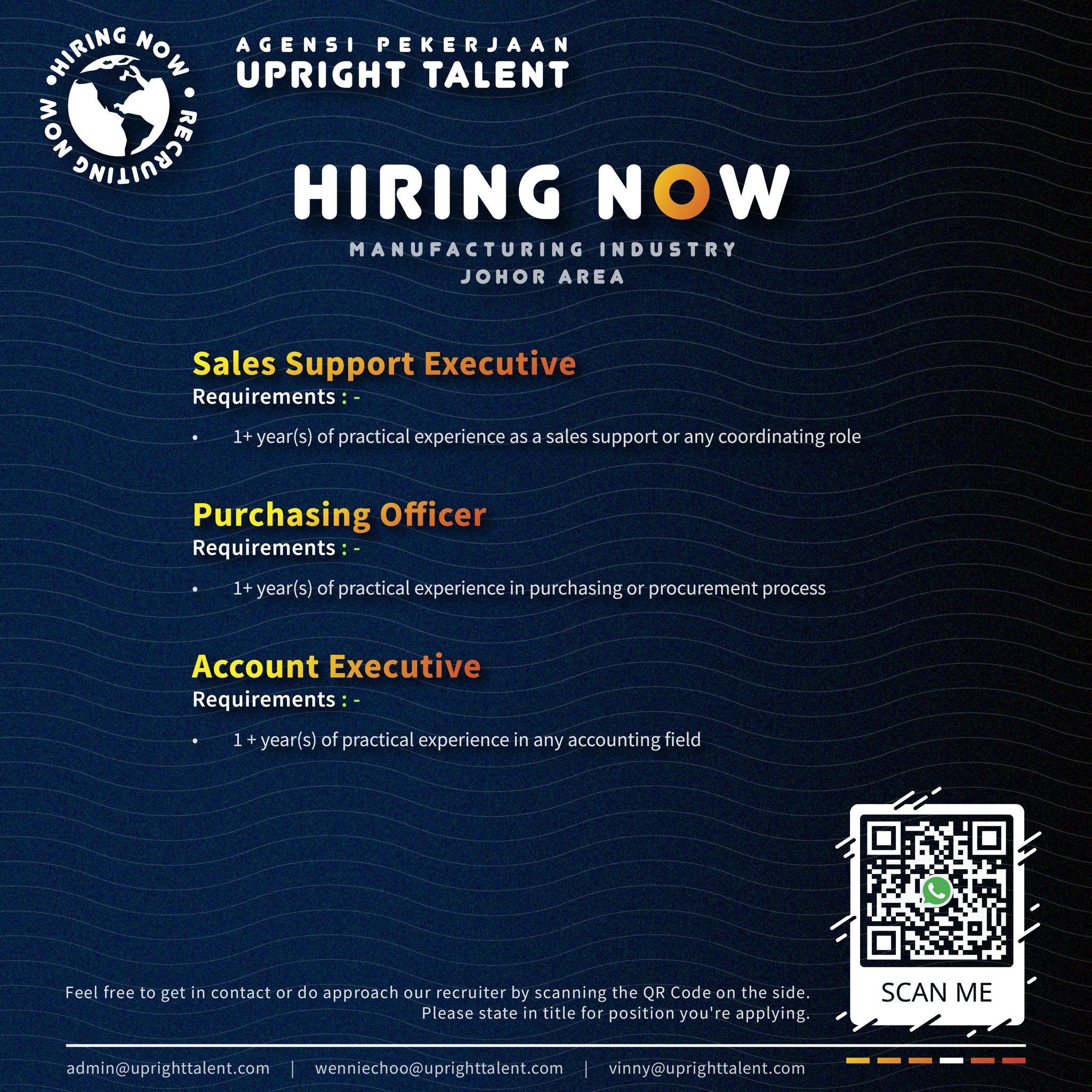 Upright Talent - Hi Connections! Our clients are #hiring... | Facebook