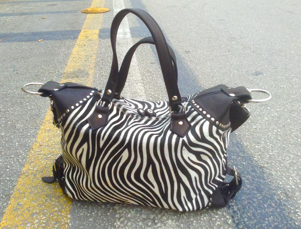 Borsa A Tracolla ZEBRA Stripe Triplegear – Piccola, Nuova Con Etichette, Spedizione Gratuita!