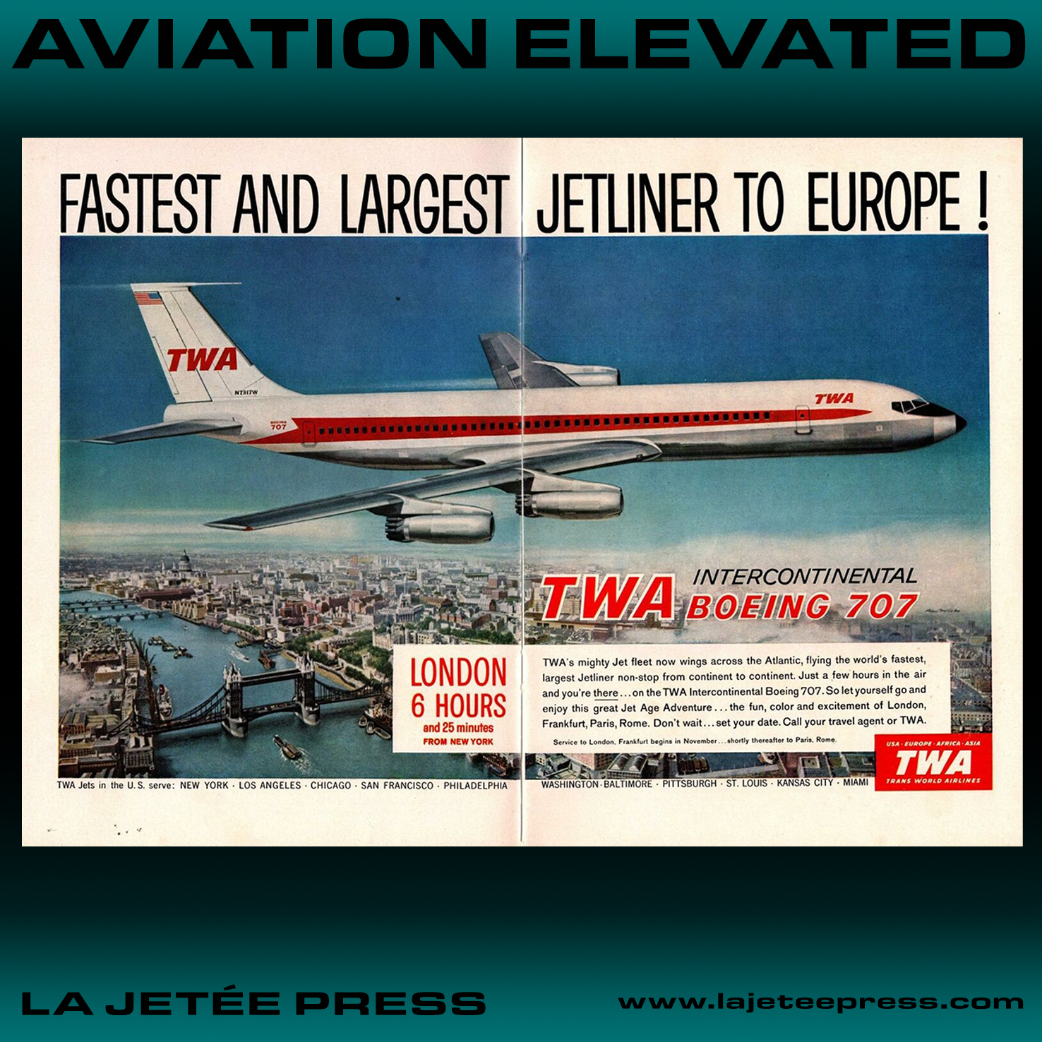 In 1960, TWA (Trans World Airlines) was a major US carrier 