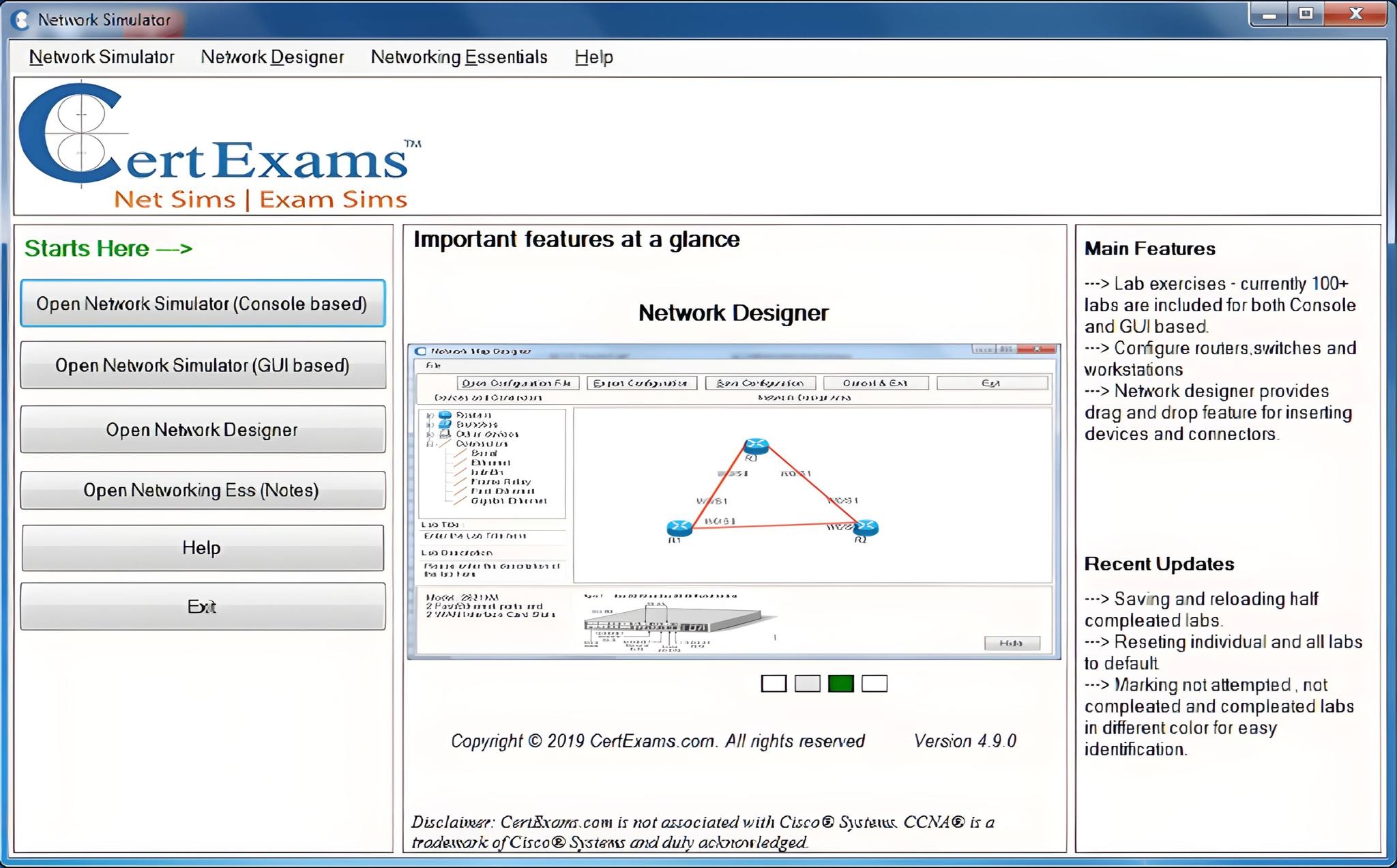 Cisco CCNA Exam Simulator with Network Simulator