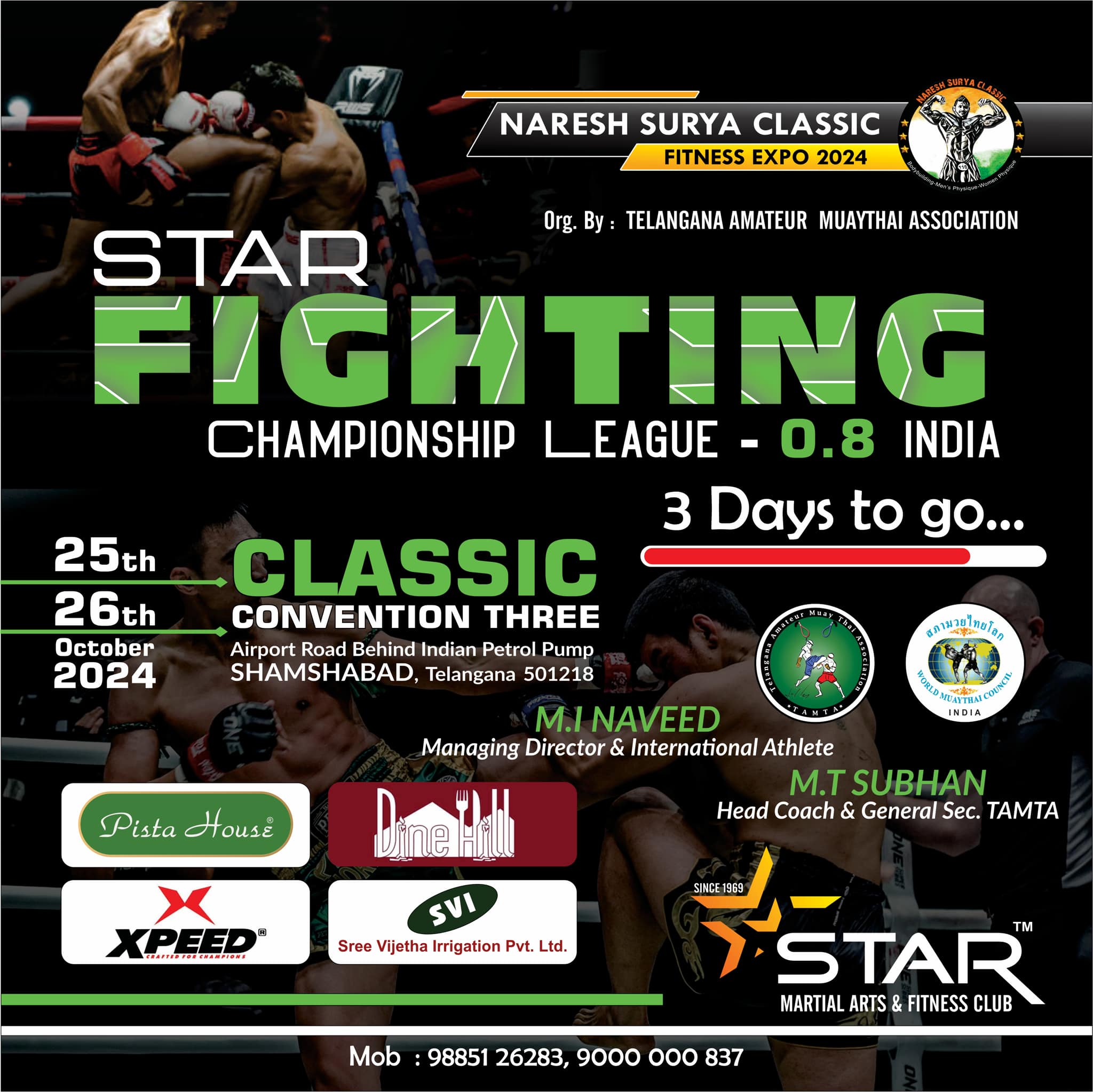 Subhan - 3 Days To go…….𝐆𝐞𝐭 𝐑𝐞𝐚𝐝𝐲👊💪 𝐅𝐢𝐠𝐡𝐭𝐞𝐫𝐬 𝐇𝐞𝐫𝐞 𝐰𝐞 𝐠𝐨, Star Fighting ...