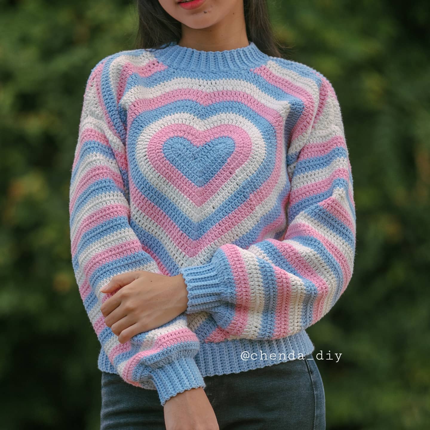 Chenda DIY - Recreate the trending Heart Sweater on... | Facebook