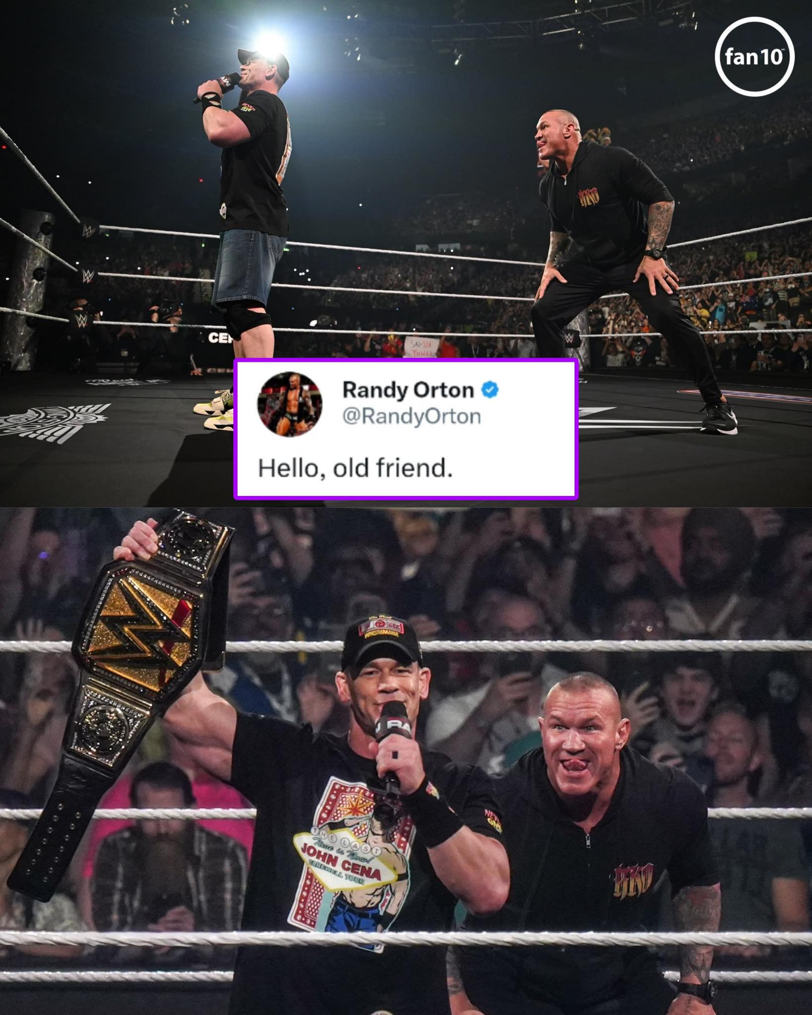FAN10 - ¡¡JUSTO EN LA INFANCIA!! 🥹 El mensaje de Randy Orton a John ...