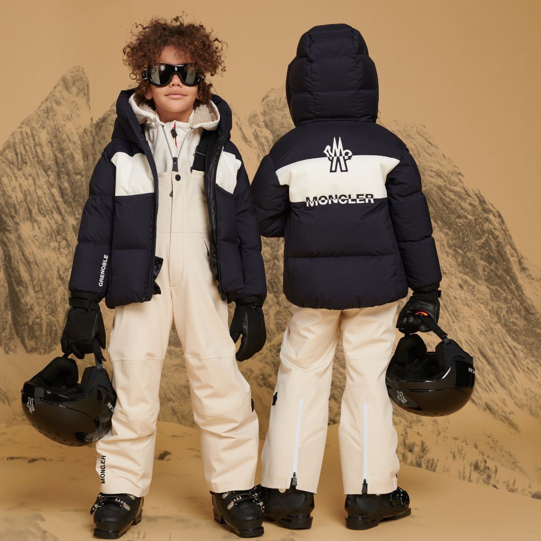 MONCLER キッズスキーオーバーオール4サイズ（104）Gore-Tex Childrensalon - Ivory ski salopettes for boys and girls by luxury