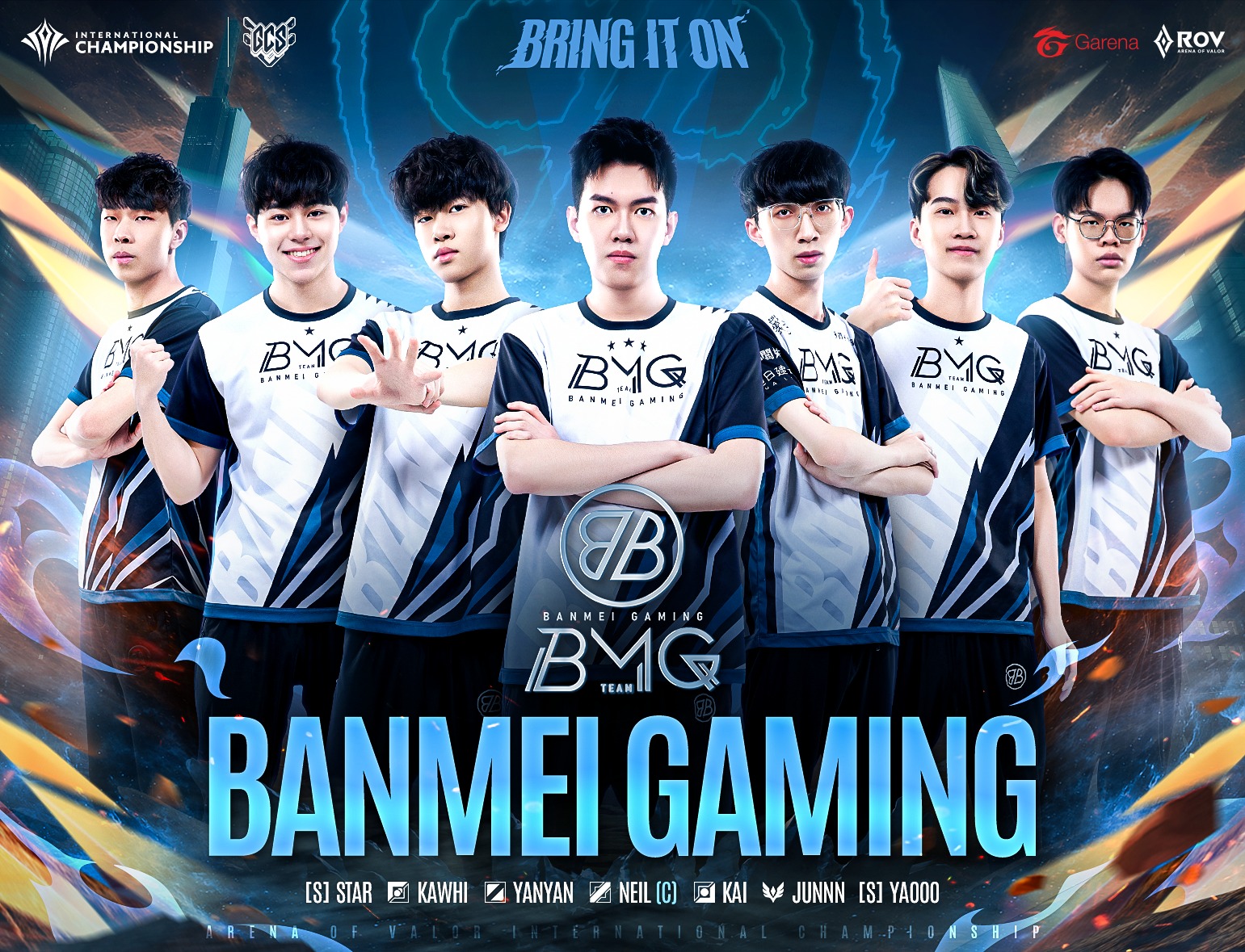 เปิดตัวไลน์อัปทีม BanMei Gaming... - Garena RoV Tournament | Facebook