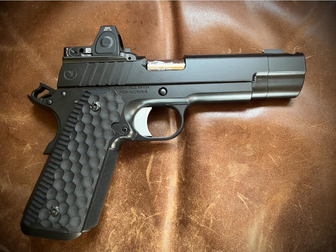 Custom Ambidextrous Claro Walnut 1911 full size wood grips