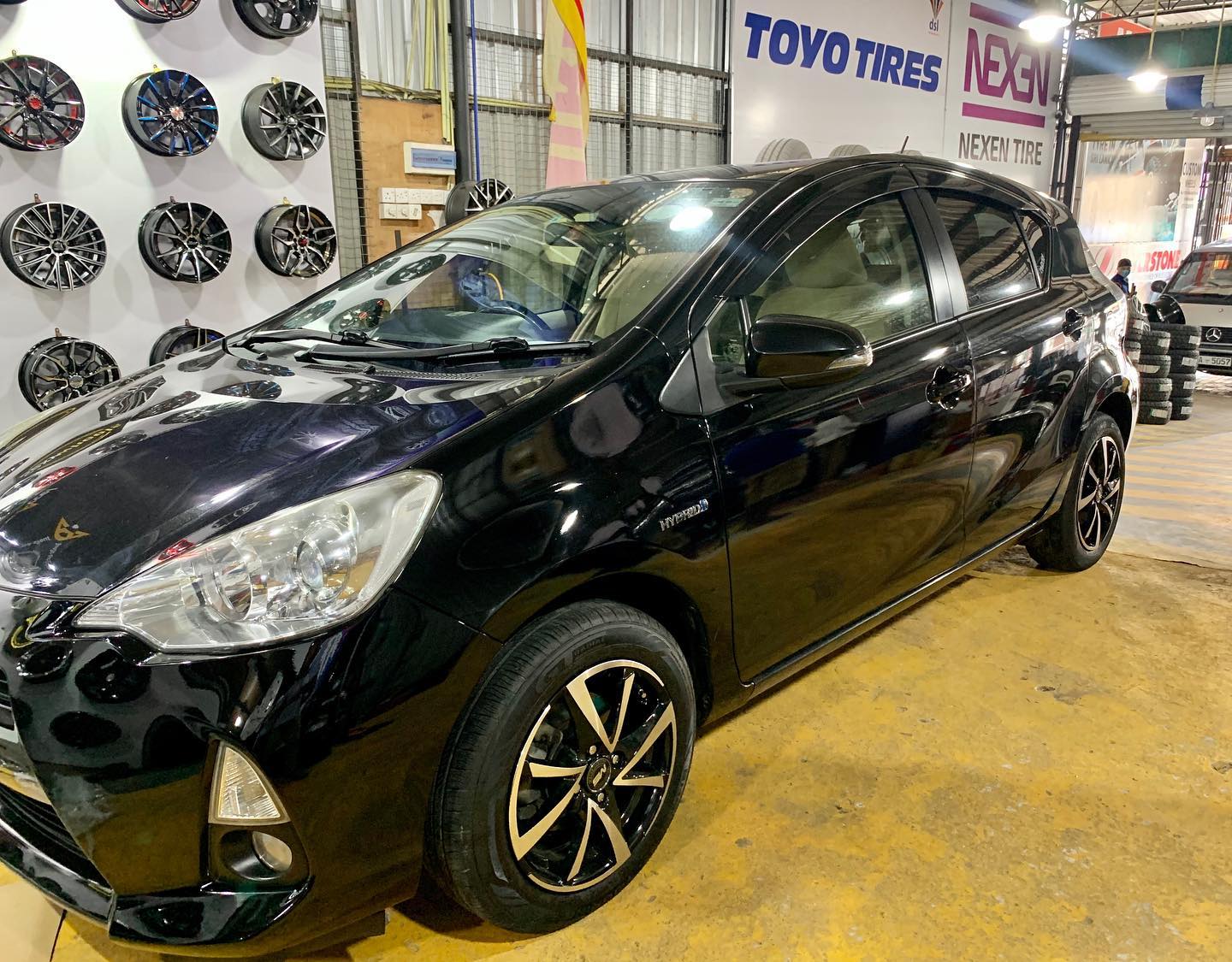 Custom Wheels - Toyota Aqua fitted with 15” Alloywheels...