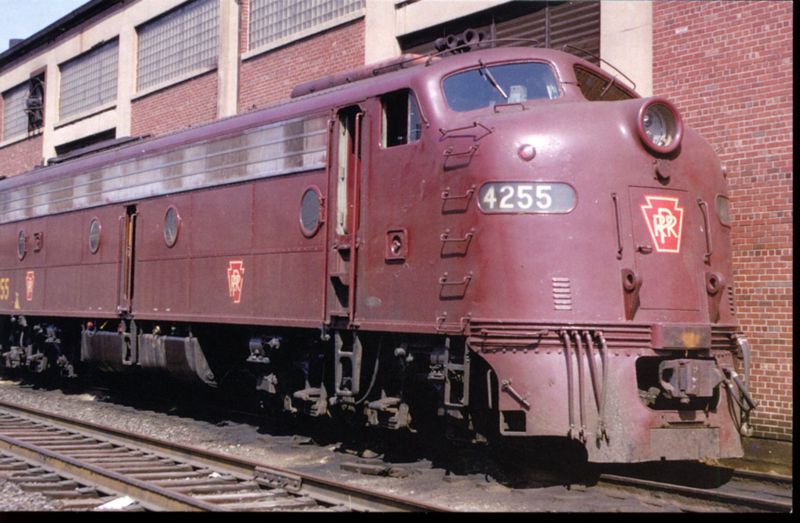 Railroad Postcards | Pennsylvania Railroad's E8 in the final Tuscan red ...
