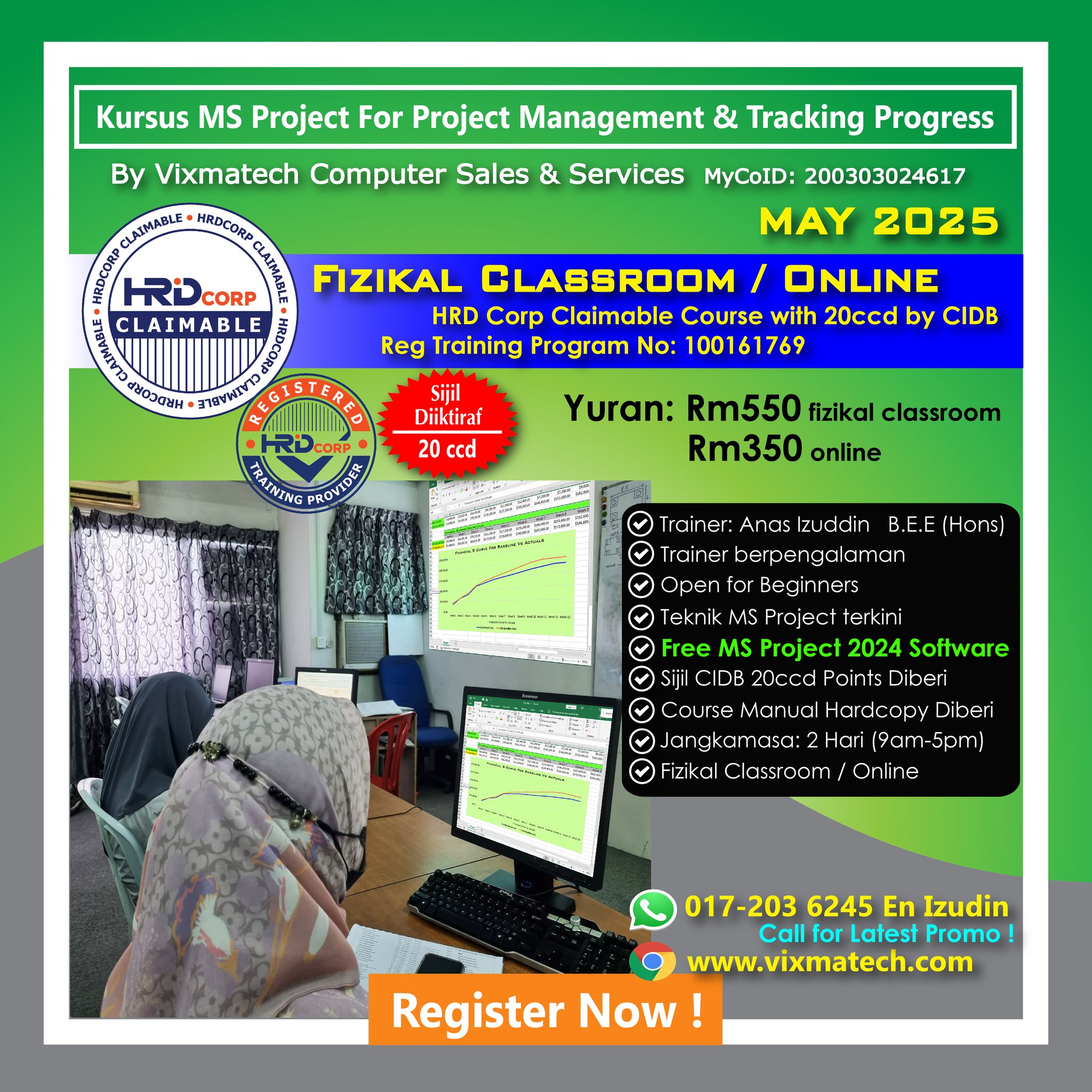 Promosi Kursus Sijil MS Project CPM For Project Management & Tracking ...