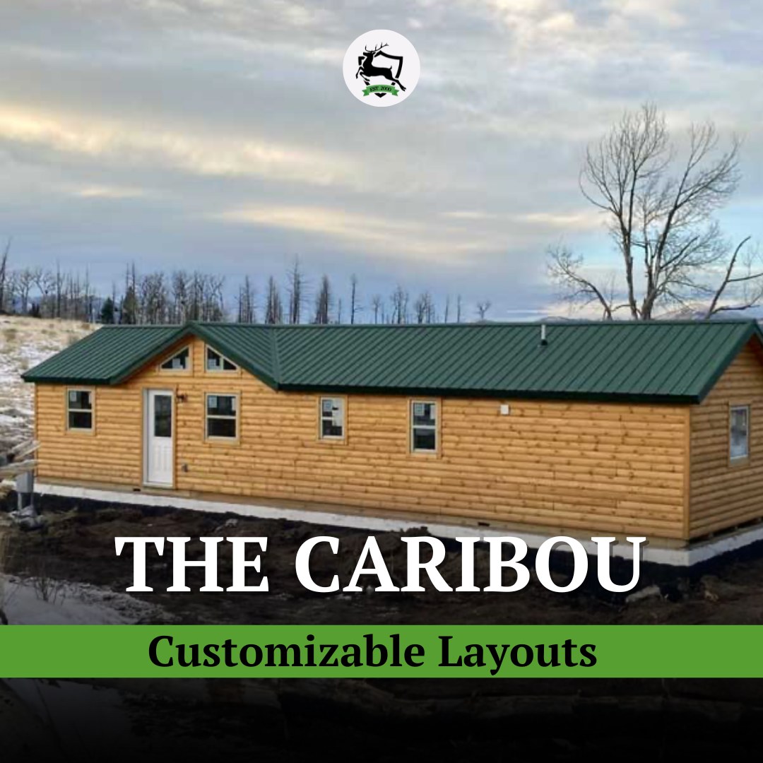 Deer - Our Caribou cabin in a snowy, winter setting ⛄ The Caribou is a ...