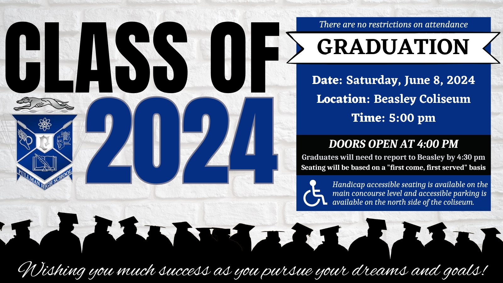 Graduation is this Saturday! We hope... - Pullman High School | Facebook
