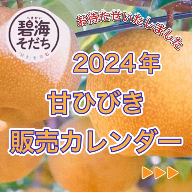 2024年 甘ひびき販売予定】 インスタご来店ありがとうございます