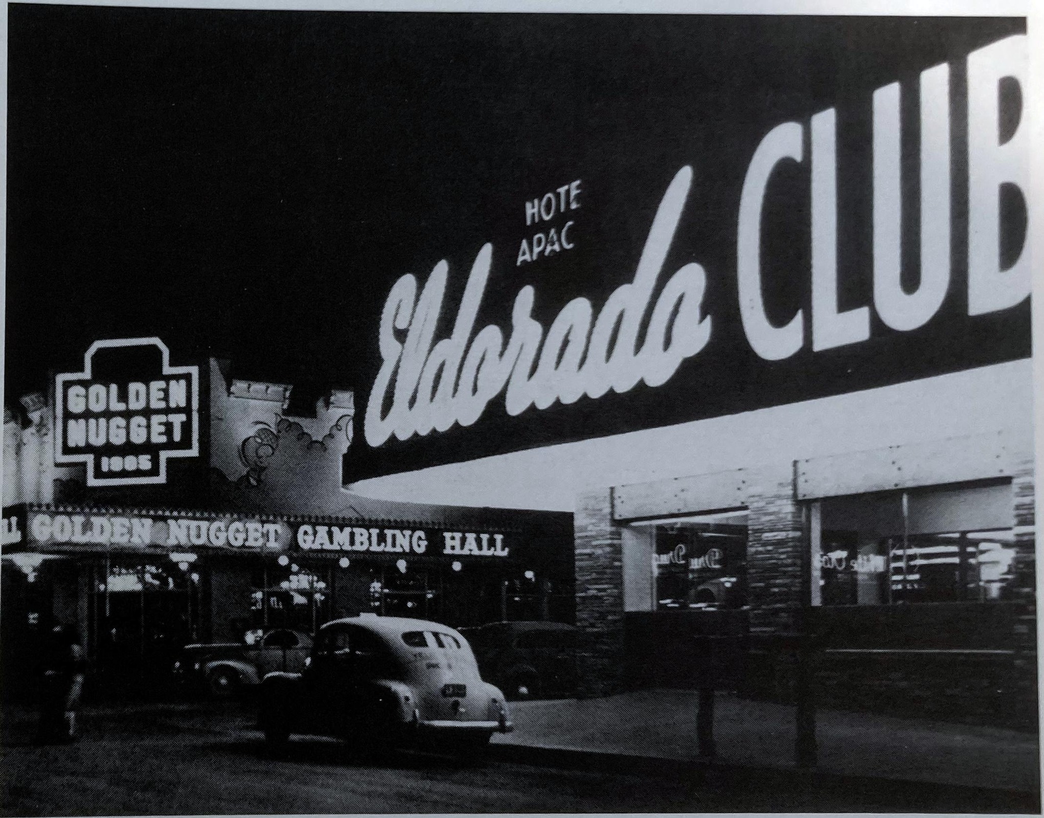 Home of the jackpots the Las Vegas Club in 1949 downtown Vegas.