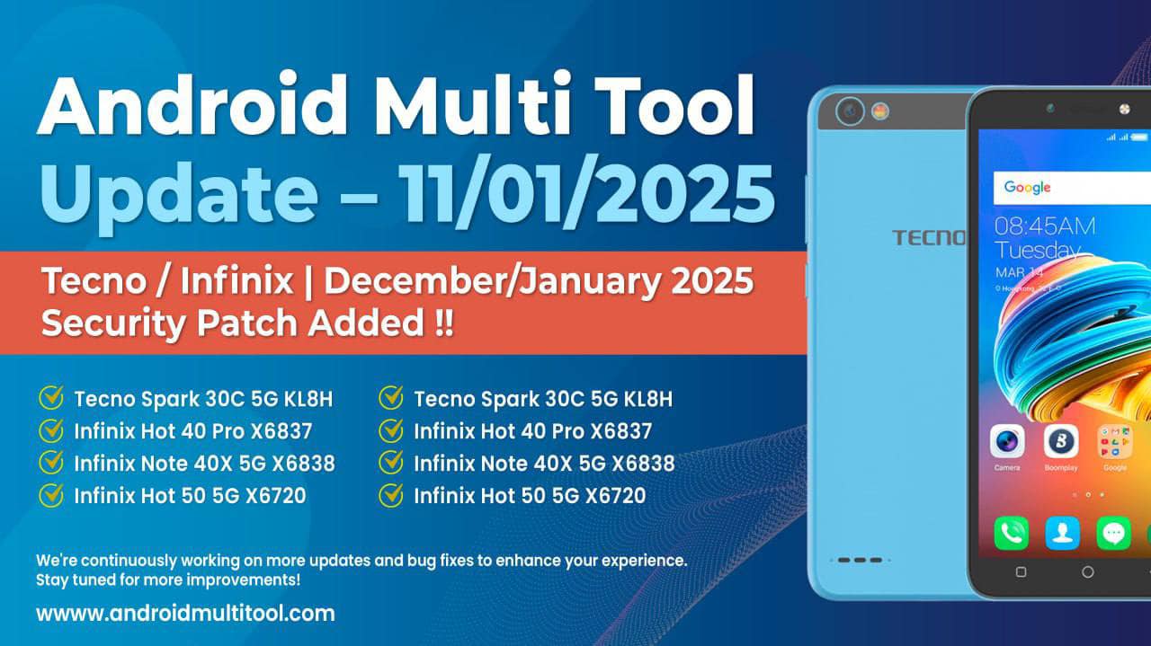 hamza ali - Android Multi Tool Update – 11/01/2025 Tecno / Infinix ...