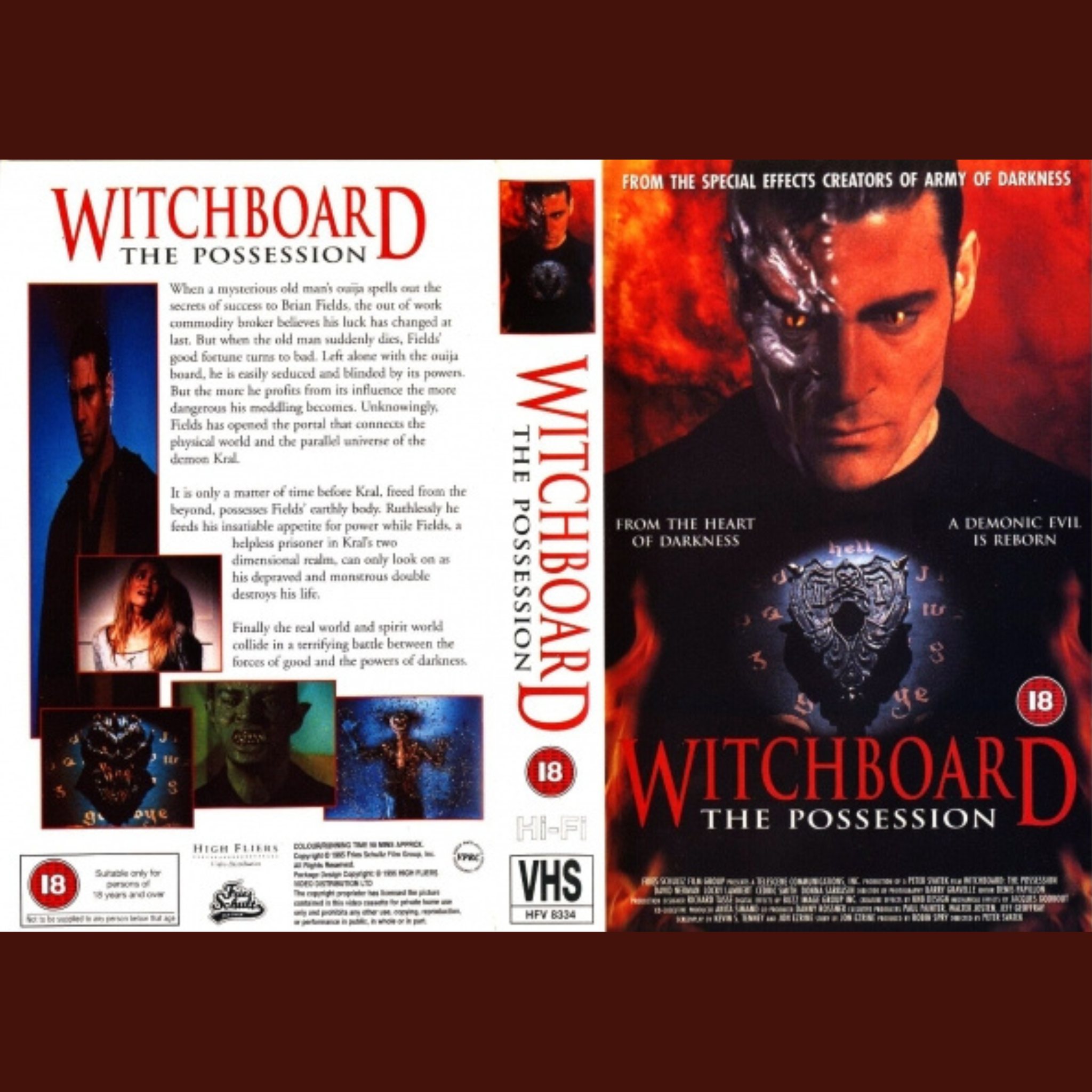 Witchboard 2: The Devil's Doorway 1993 VHS cover art