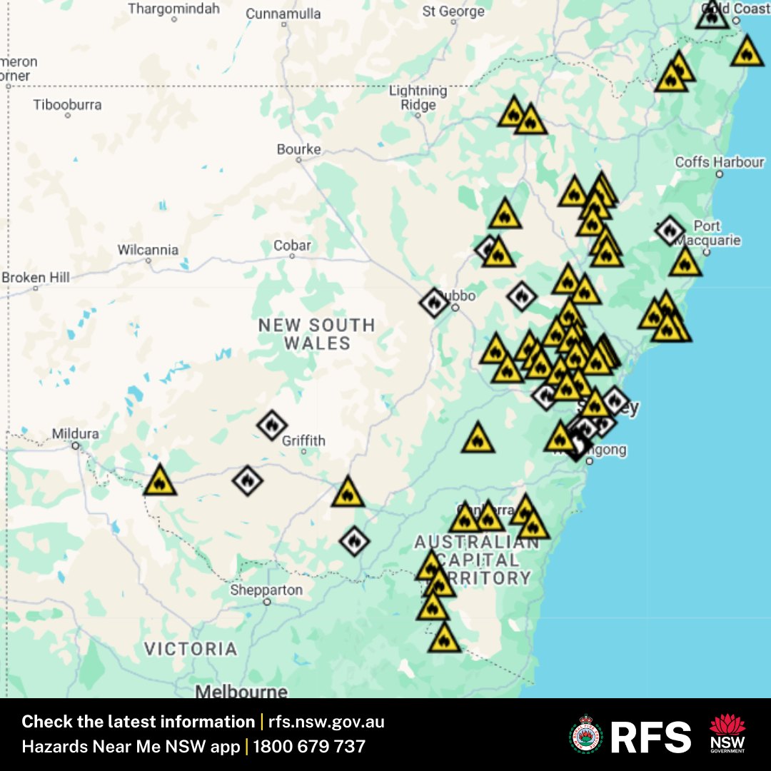 As of 9:00am today there are... - NSW Rural Fire Service