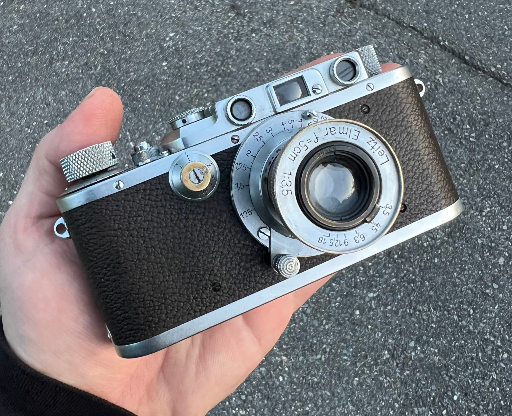 Leica IIIa 1937 with Elmar 50mm f/3.5 lens