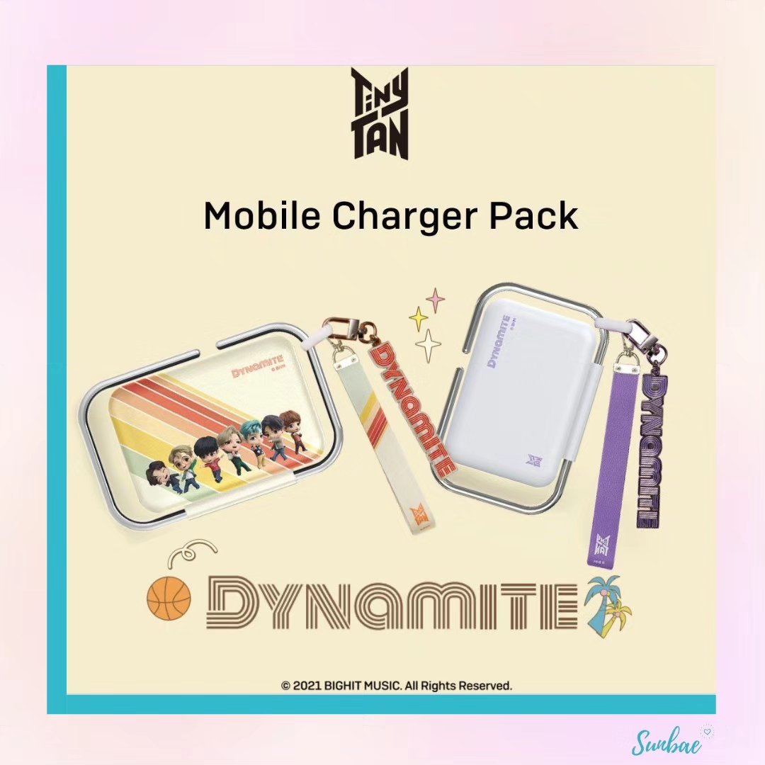 TinyTAN Clip Mobile Charger Pack ₱1,250 Purple | Character